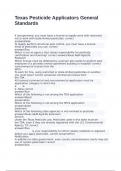 Texas Pesticide Applicators General Standards exam with 100&percnt; correct answers 2025