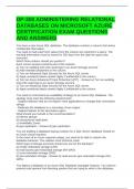DP-300 ADMINISTERING RELATIONAL DATABASES ON MICROSOFT AZURE CERTIFICATION EXAM QUESTIONS AND ANSWERS