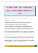 LNHA - NAB CORE NHA Study Guide Questions and Answers 100&percnt; Pass