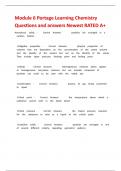 Module 6 Portage Learning Chemistry Questions and answers Newest RATED A&plus;