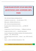 NAB EXAM STUDY STAN MUCINIC QUESTIONS AND ANSWERS 100&percnt; PASS