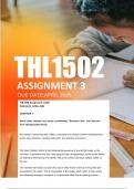 THL1502 Assignment 3 2025 - Due April 2025