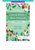 TESTBANK-CALCULATIONS OF DRUG DOSAGES 12TH EDITION &lpar;OGDEN &FLUHARTY&comma; 2022&rpar;
