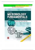 TESTBANK-MICROBIOLOGY FUNDAMENTALS&colon;A CLINICAL APPROACH 4TH EDITION&lpar;MARJORIE&SMITH&comma; 2021&rpar; &lpar;Answer Key End of Each Chapter&rpar;