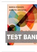 TEST BANK FOR Public Health Nursing&colon; Population-Centered Health Care in the Community 11th Edition by Marcia Stanhope&comma; Jeanette Lancaster ISBN&colon; 978-0323882828 COMPLETE GUIDE 100 &percnt; VERIFIED A&plus; GRADE ASSURED&excl;&excl;&excl;&excl;NEW LATEST UPDATE&excl;&excl;&excl;&excl;