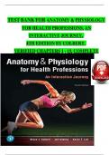 Test Bank for Anatomy & Physiology for Health Professions&comma; An Interactive Journey&comma; 4th Edition&comma; 2019 by Colbert&comma; All Chapters &vert; Complete Guide 2023
