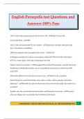 English Persepolis test Questions and Answers 100&percnt; Pass
