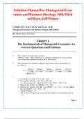 COMPLETE SOLUTION MANUAL FOR Managerial Economics and Business Strategy 10th Edition By Michael Baye&comma; Jeff Prince All Chapters included LATEST UPDATE&excl;&excl;&excl;