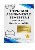 PEN2604 Assignment 2 &lpar;COMPLETE ANSWERS&rpar; Semester 1 2025 - DUE April 2025