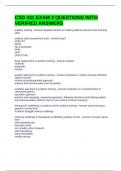 CSD 431 EXAM 2 QUESTIONS WITH VERIFIED ANSWERS
