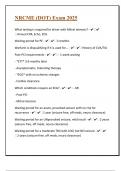 NRCME &lpar;DOT&rpar; 2025 Exam Success Blueprint&colon; Questions & Answers&vert; Well Researched