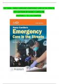TEST BANK For Nancy Caroline&rsquo;s Emergency Care in the Streets&comma; 9th Edition by Nancy Caroline&comma; Verified Chapters 1 - 53&comma; Complete Newest Version