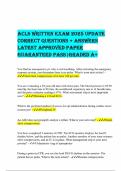 ACLS Written Exam 2025 UPDATE  CORRECT QUESTIONS &plus; ANSWERS  LATEST APPROVED PAPER  GUARANTEED PASS&vert;GRADED A&plus;  You find an unresponsive pt&period; who is not breathing&period; After activating the emergency  response system&comma; you determine there is no pulse&period; What is your