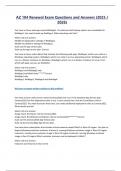 AZ 104 Renewal Exam Questions and Answers &lpar;2025 &sol; 2026&rpar;