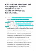 ATLS Post Test Review and Key  Concepts &vert;2025&vert; NURSING  QUESTION PAPER &plus;  ANSWER&vert;GUARANTEED  PASS&vert;RATED A&plus; Primary indication for transfer - Unavailability of surgical resources or severe injuries&period; GCS score - Glasgow Coma Scale&semi; measures consciousness le