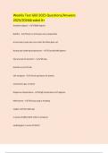 Weekly Test G60 2025 Questions&sol;Answers 2025&sol;2026Graded A&plus;