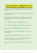 KMA CHAPTER 1  UPDATED ACTUAL   Exam Questions and CORRECT Answers 