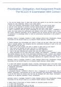 Prioritization&comma; Delegation&comma; And Assignment Practice Exercises For The NCLEX &reg; Examination With Correct Solutions