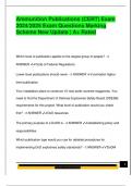 Ammunition Publications &lpar;CERT&rpar; Exam  2024&sol;2025 Exam Questions Marking  Scheme New Update &vert; A&plus; Rated 