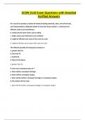 ECON 2110 Exam Questions with Detailed Verified Answers