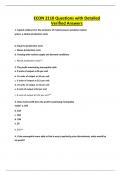 ECON 2110 Questions with Detailed Verified Answers