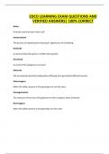 EDCO LEARNING EXAM QUESTIONS AND VERIFIED ANSWERS&vert; 100&percnt; CORRECT