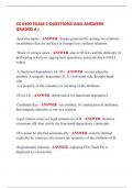 CS 6400 EXAM 3 QUESTIONS AND ANSWERS  GRADED A&plus;