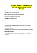 ACCY 407 GOVT&comma; Jones Ole Miss Exam One 2025 Questions and Verified Answers