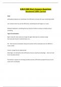 ILRLR 3300 Short Answers Questions Answered 100&percnt; Correct