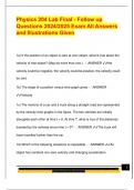 PHYSICS 204 EXAM PACKAGE DEAL QUESTIONS AND VERIFIED DETAILED ANSWERS &vert; 100&percnt; GUARANTEED PASS &vert; ALREADY GRADED A&plus;