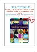 Test Bank For Foundations for Population Health in Community&sol;Public Health Nursing&comma; 6th Edition by Marcia Stanhope&comma; Jeanette Lancaster