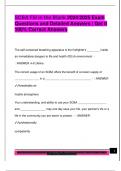 SCBA &lpar;SELF CONTAINED BREATHING APPARATUS&rpar; EXAM PACKAGE DEAL QUESTIONS AND VERIFIED DETAILED ANSWERS &vert; 100&percnt; GUARANTEED PASS &vert; ALREADY GRADED A&plus;