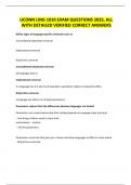 UCONN LING 1010 EXAM QUESTIONS 2025&comma; ALL WITH DETAILED VERIFIED CORRECT ANSWERS