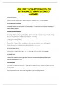 LING 1010 TEST QUESTIONS 2025&comma; ALL WITH DETAILED VERIFIED CORRECT ANSWERS