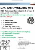 NCOI oefenvragen MBO Technicus Elektrotechniek niveau 4 - MOEILIJK&excl; Veel voorkomende vragen met antwoorden &plus; kernbegrippen &plus; leerdoelen &plus; meer studiegroep
