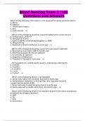 Blood Banking Exam 2 &vert;100 Questions and Answers