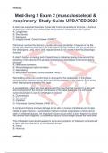 Med-Surg 2 Exam 2 &lpar;musculoskeletal & respiratory&rpar; Study Guide UPDATED 2025