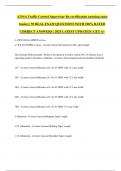 ATSSA Traffic Control Supervisor Re-certification &lpar;missing some basics&rpar; &vert; 55 REAL EXAM QUESTIONS WITH 100&percnt; RATED CORRECT ANSWERS &vert; 2025 LATEST UPDATED &vert; GET A&plus;