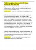 VSIM Josephine Morrow POST Exam Questions And Answers&period;docx