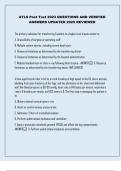 ATLS Post Test 2023 QUESTIONS AND VERIFIED ANSWERS UPDATED 2025 REVIEWED