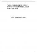 WGU C202 STUDENT STUDY NOTES STUDY GUIDE LATEST UPDATED 2025