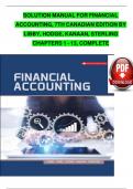 Solution Manual For Financial Accounting&comma; 7th Canadian Edition by Libby&comma; Hodge&comma; Verified Chapters 1 - 13&comma; Complete Newest Version