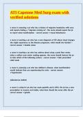 ATI Capstone Med Surg exam with verified solutions