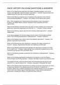 GACE HISTORY 534 EXAM QUESTIONS & ANSWERS