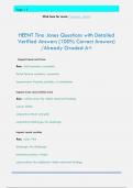 HEENT Tina Jones Questions with Detailed  Verified Answers &lpar;100&percnt; Correct Answers&rpar;  &sol;Already Graded A&plus;