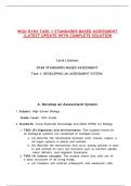 WGU D184 TASK 1 STANDARDS-BASED ASSESSMENT &vert;LATEST UPDATE WITH COMPLETE SOLUTION