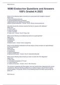 N580 Endocrine Questions and Answers 100&percnt; Graded A 2025
