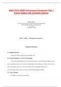 WGU D223 UKM2 Performance Assessment Task 1 &vert;Latest Update with Complete Solution