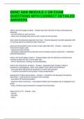 BSNC 5000 MODULE 2 OB EXAM QUESTIONS WITH CORRECT DETAILED ANSWERS 