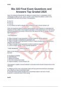 Bio 322 Final Exam Questions and Answers Top Graded 2025